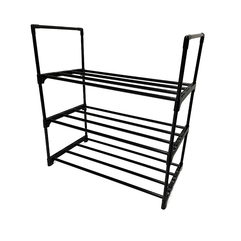 3 Layers Home Decor Organizer Adjustable Foldable Shelf Cabinet Metal Shoe Storage Stand Shoe Racks