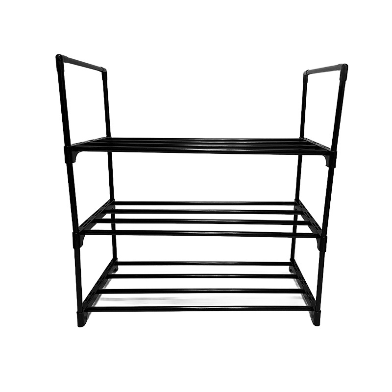 3 Layers Home Decor Organizer Adjustable Foldable Shelf Cabinet Metal Shoe Storage Stand Shoe Racks