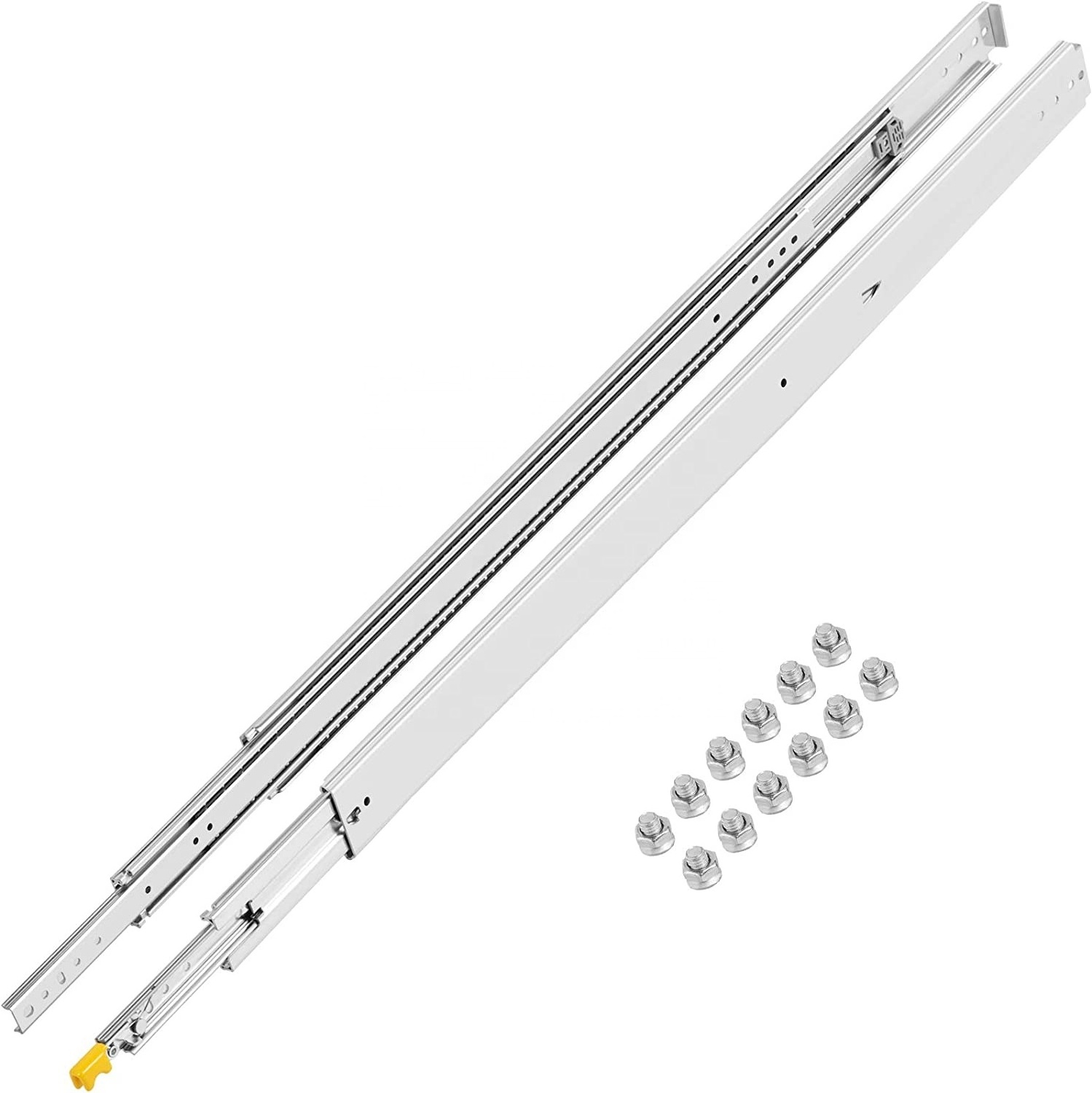 GUANZHIYU 24 INCH Heavy Duty Drawer Slides Locking Drawer Slides Drawer Runners Rail