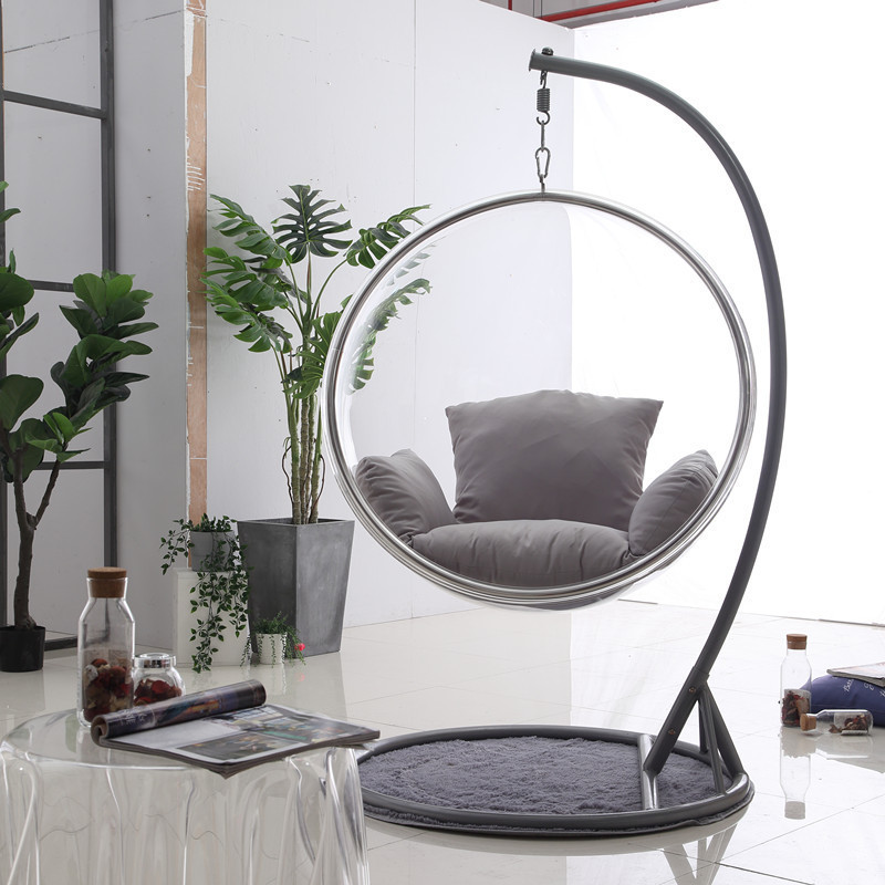 Acrylic Transparent Chair Basket Swing Lazy Space Bubble Chair Balcony Egg Hanging Swing Chair