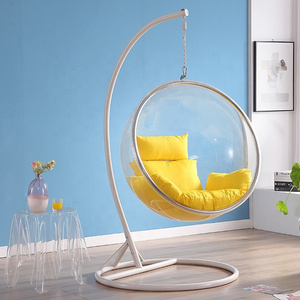 Acrylic Transparent Chair Basket Swing Lazy Space Bubble Chair Balcony Egg Hanging Swing Chair