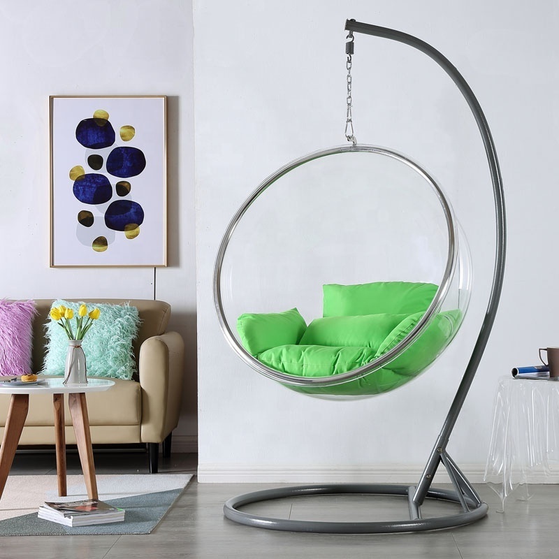 Acrylic Transparent Chair Basket Swing Lazy Space Bubble Chair Balcony Egg Hanging Swing Chair