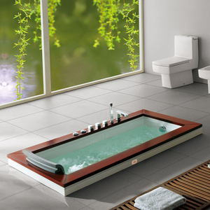 Embedded noble single person drop-in whirlpool bathtub with massage jet