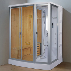 One person and children glass door for steam room sauna and steam combined room