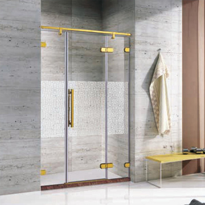 Portable Shower Room Bathroom With Tempered Glass Shower Door