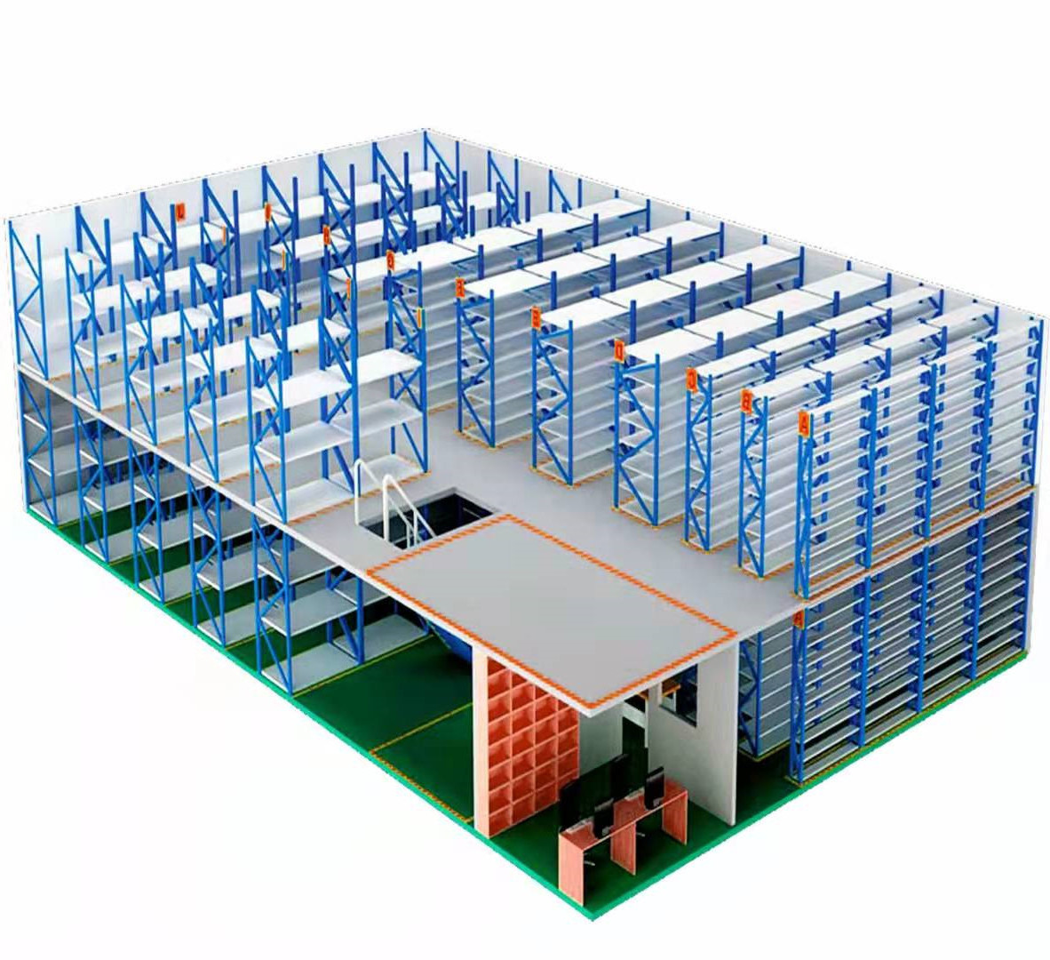 pallet racking supported mezzanine steel platform mezzanine warehouse multi-level mezzanine rack for warehouse