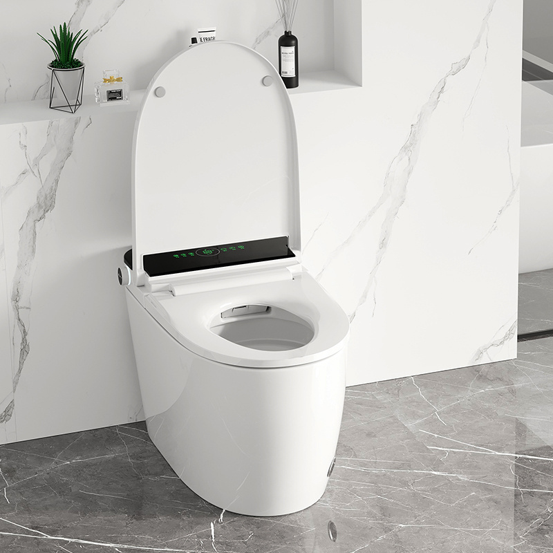 High quality and low price bathroom ceramic one-piece siphon toilet toilet sanitary ware smart toilet