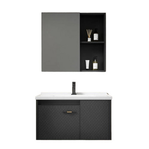 3D Design Service Stainless Steel Bathroom Cabinet Vanity Solid Bathroom Luxury Cabinets Bathroom Cabinets And Vanities