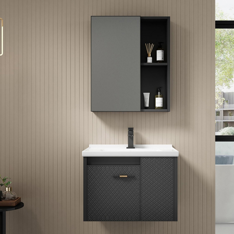 3D Design Service Stainless Steel Bathroom Cabinet Vanity Solid Bathroom Luxury Cabinets Bathroom Cabinets And Vanities