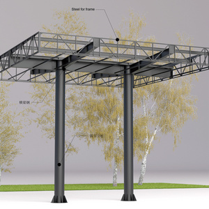 steel structure for petrol station canopies design