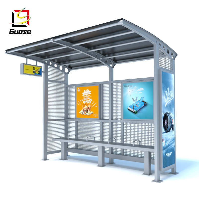 wholesale bus station design aluminum shelter,metal used bus stop shelters