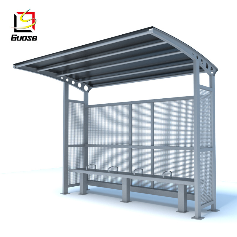 wholesale bus station design aluminum shelter,metal used bus stop shelters