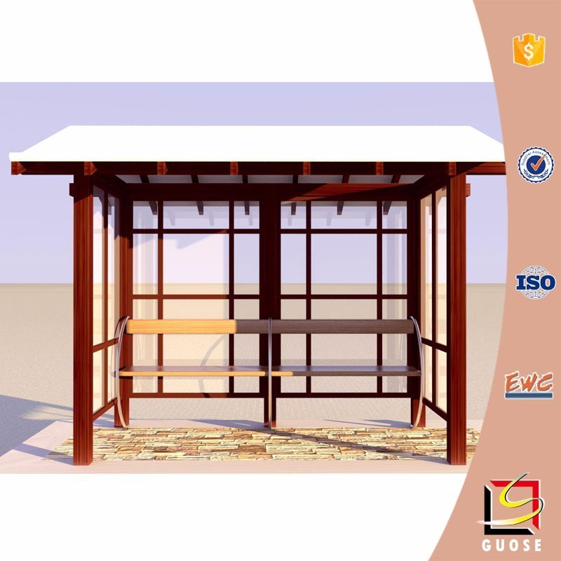 ODM Wooden bus stop shelters high quality used busstation for sale