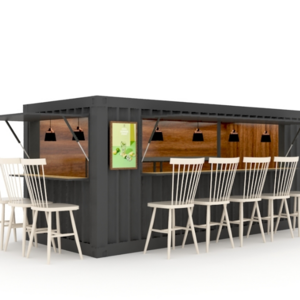 shipping container fast food restaurant mobile restaurant for sale