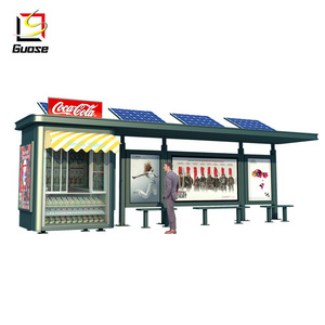 Bus stop with bench advertising bus shelter with shop rain shelter custom-made design metal bus stop shelter