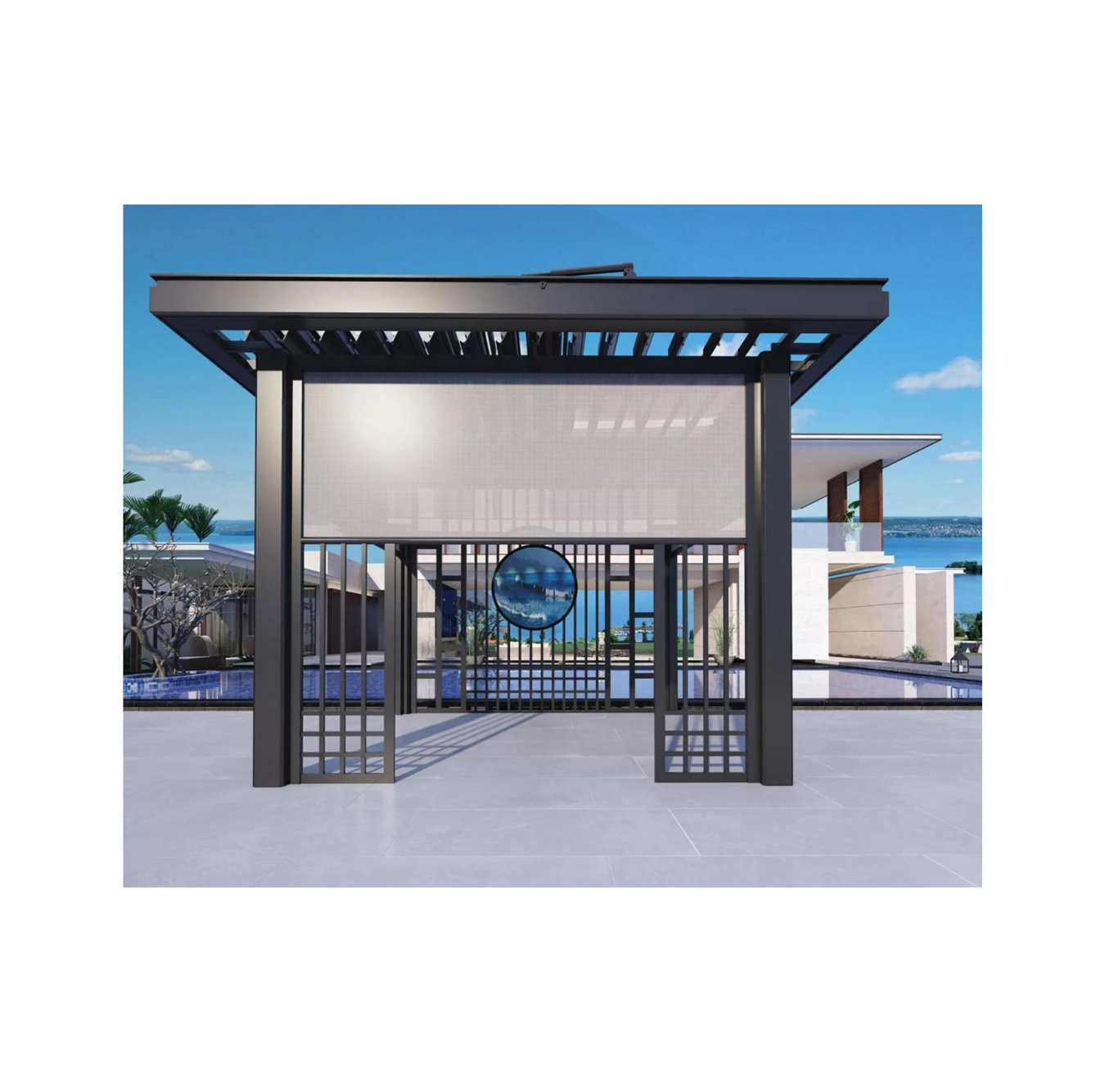 Bioclimatic Canopy Gazebo Pergola Outdoor Waterproof Pergolas And Gazebos