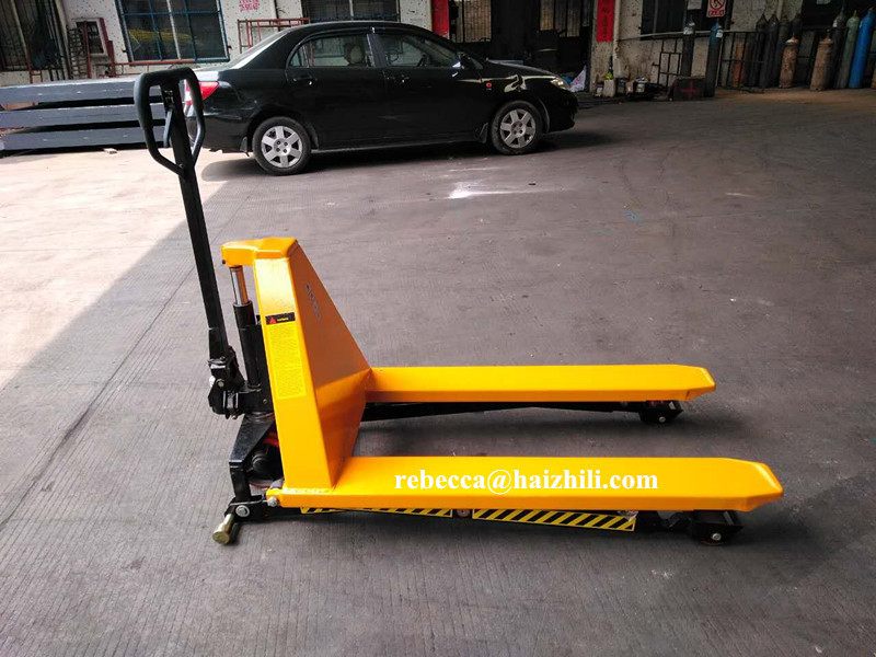 1000kg hand operated scissor high lift manual pallet jack for sale