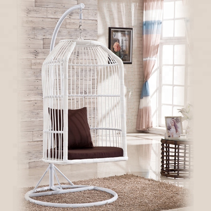 Outdoor Bird Cage Design Garden Patio Furniture Rattan Hanging Swing Chair