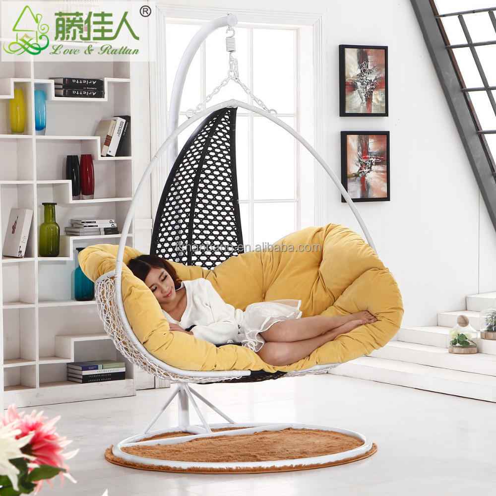 indoor rattan hanging chair swing