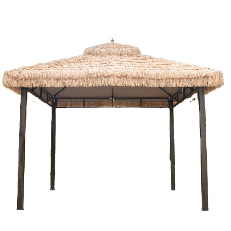 Balinese outdoor table sunshade artificial grass beach garden umbrella