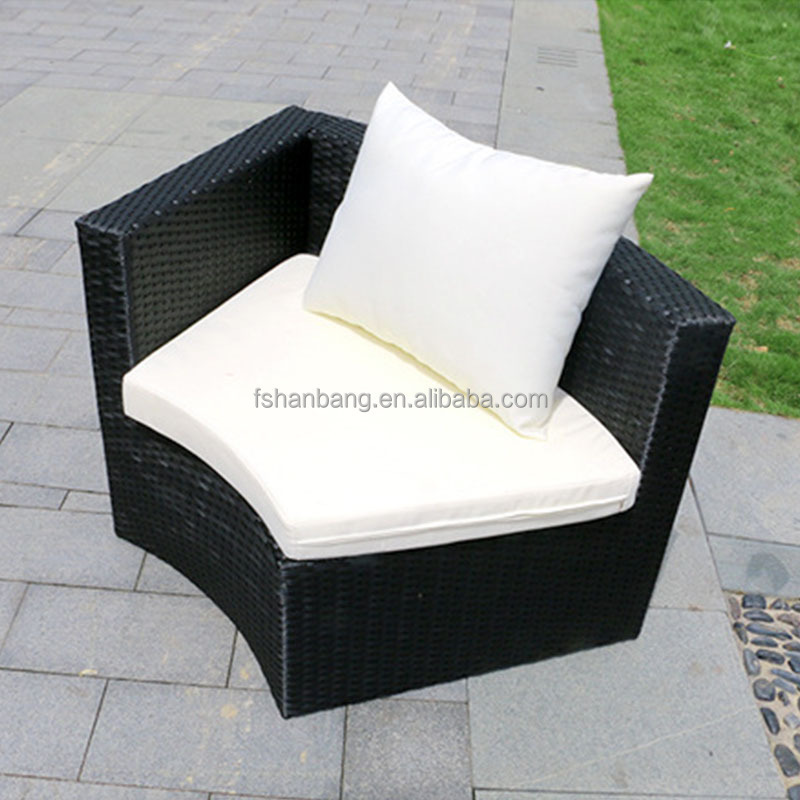 Patio Round Semic Circle Garden Wicker Sofa