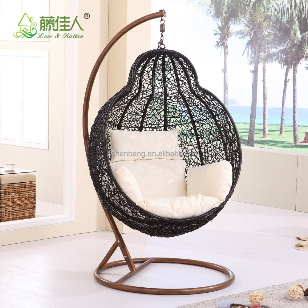 Outdoor Garden Rattan Chair Patio Rattan Hanging Chair /Indoor Rattan Swing Chair