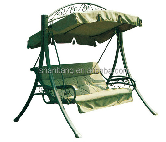 Indoor Outdoor Garden Rattan Wicker Swing with Roof