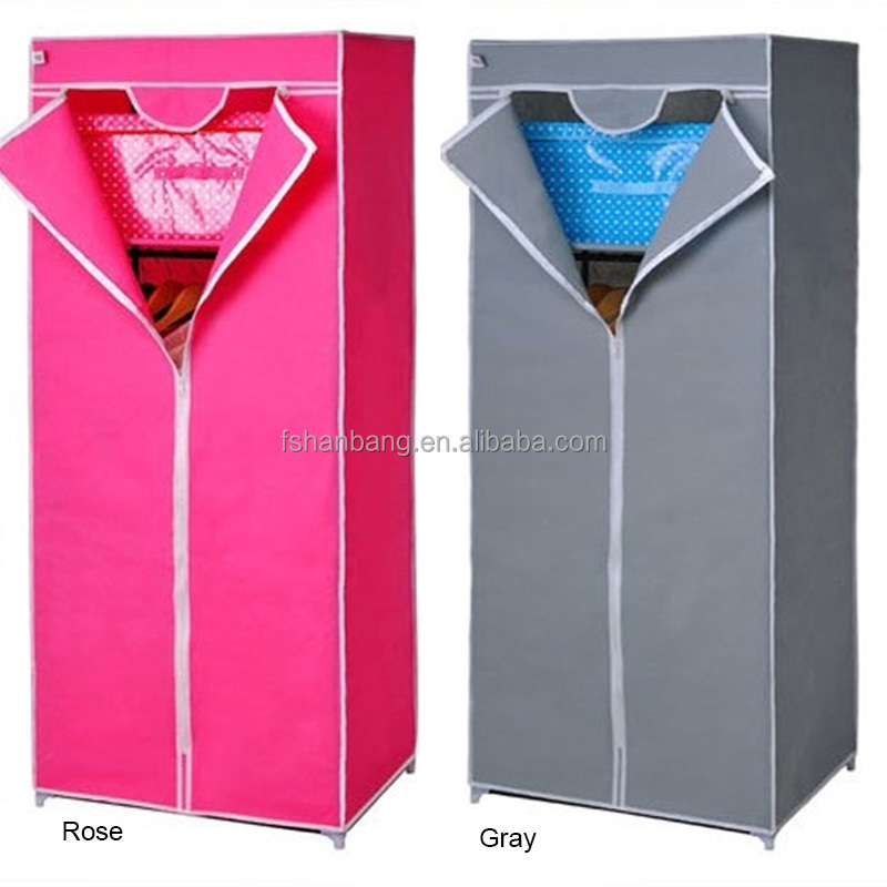 Small DIY Portable Bedroom Closet Storage Organizer Almirah Wardrobe Clothes Rack