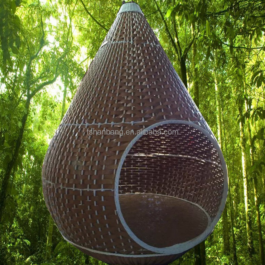 Outdoor bird's nest rattan scenic area homestay Hotel Resort villa bird cage hanging chair