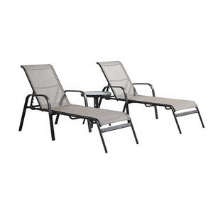 Outdoor Patio Garden Sling Aluminum Sun lounger  For Hotel Swimming Pool