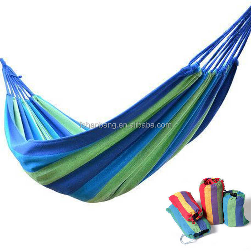 Foldable Canvas Fabric Garden Travel Hammock Swing Bed