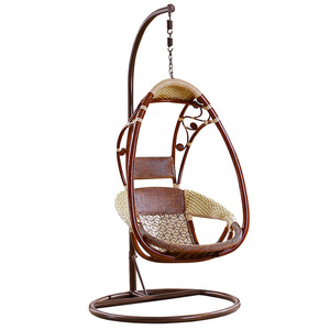 Indian Swing Furniture Rattan Cane Wooden Swinger Seat Set for sale