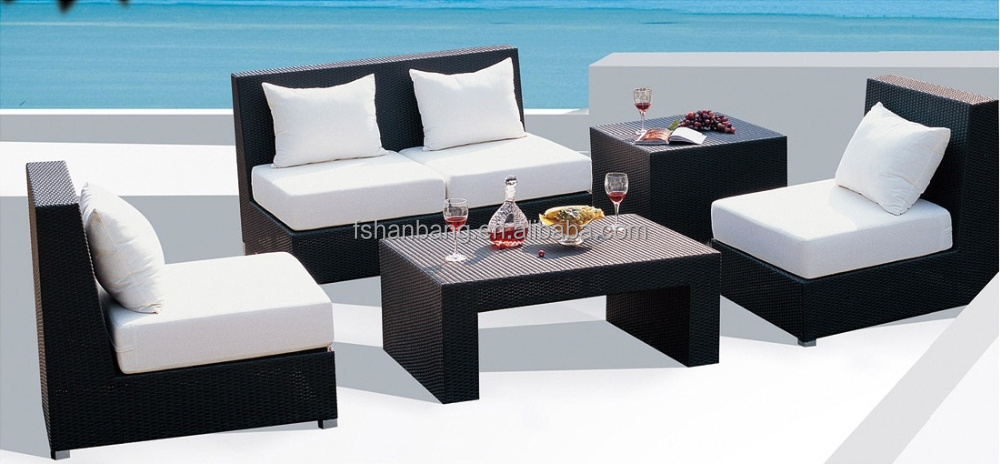 Rattan Outdoor Furniture Patio Wicker Sectional Sofa Set