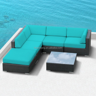 Rattan Outdoor Furniture Patio Wicker Sectional Sofa Set