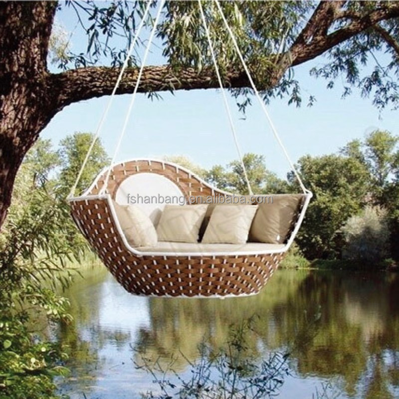 round rattan outdoor bed outdoor swing