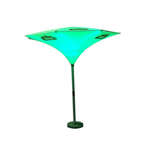 Hot Sale Outdoor Furniture Colourful Led Tulip Parasol Umbrella Flower Shape Mushroom Umbrella With CE Certificate