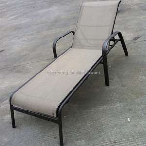 Outdoor pool aluminum beach lounge chair sun lounger