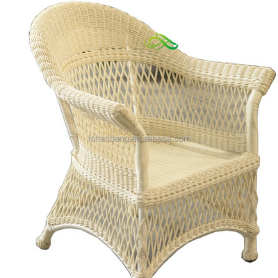 White All Weather Outdoor Indoor Garden Lowes Resin PVC Poly Rattan Wicker Patio Furniture Love Seat Sofa Chair