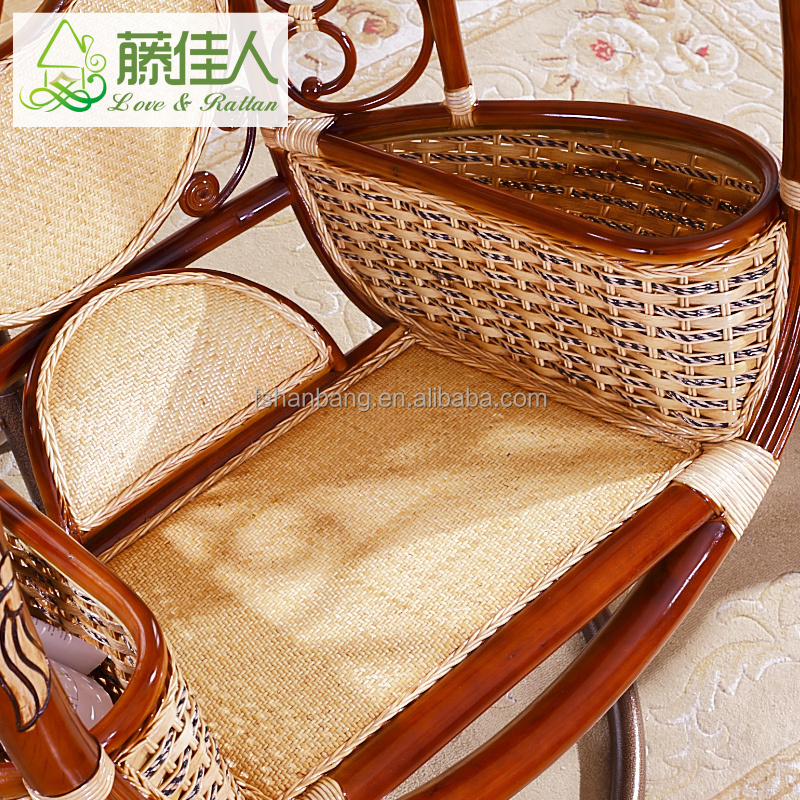 High Quality Indoor Wicker Natural Rattan Furniture Comfort Natural Rattan Hanging Swing Chair