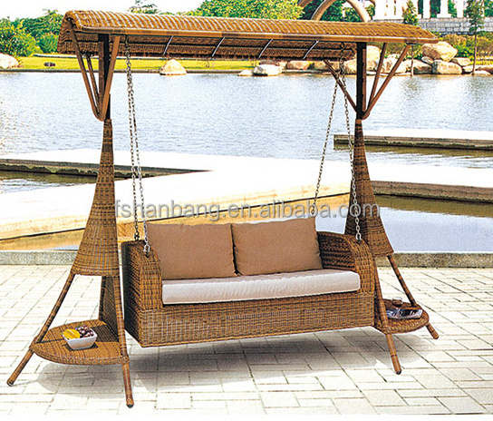 Outdoor Patio Two Double Seat Swing