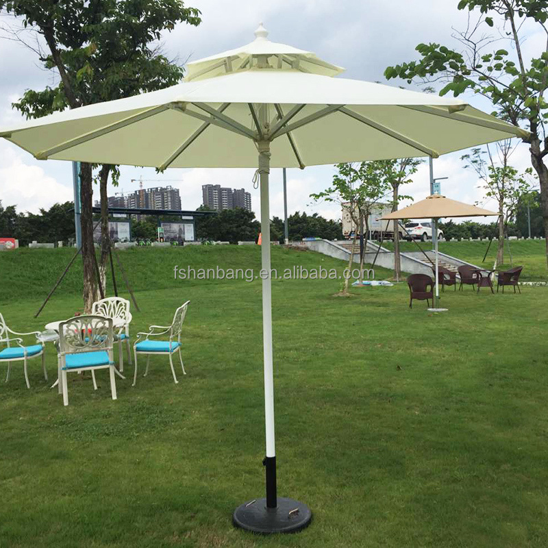 High Quality Pull Rope Type Logo Printed Table Centerpiece Garden Parasol Umbrellas