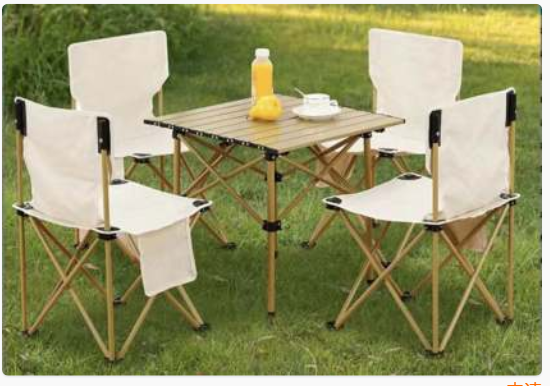 Portable outdoor garden furniture for barbecue camping picnic folding tables and chairs