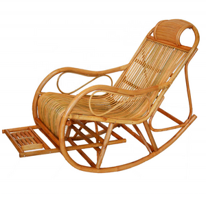 wholesale Indoor Relax Chair Living Room Cane Rattan Wicker Rocking Chair