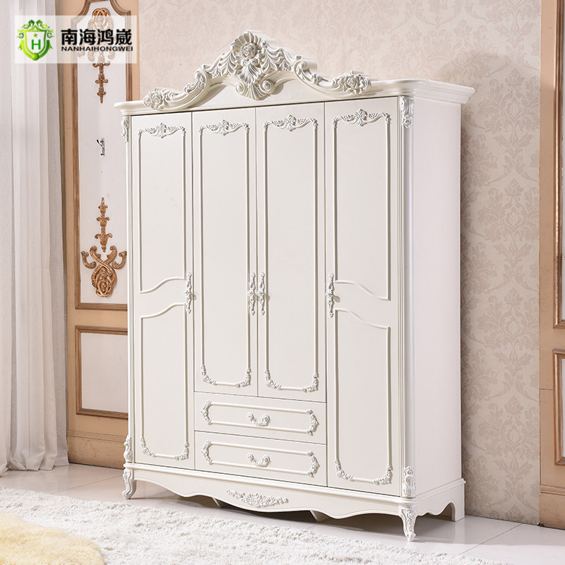 Wooden Panel MDF Tall Storage Wardrobes Bedroom Cabinet in Bedroom with Doors