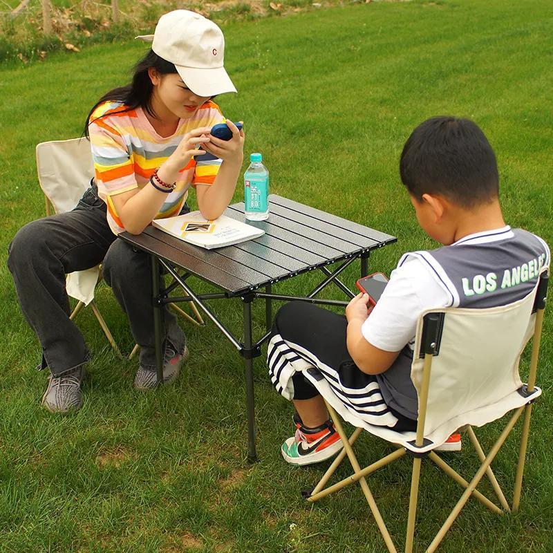 Portable outdoor garden furniture for barbecue camping picnic folding tables and chairs