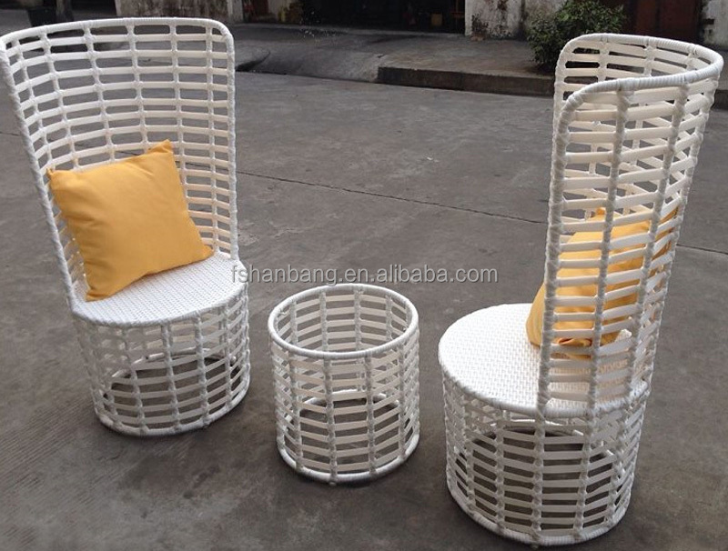 Restaurant Coffee Shop White Synthetic Poly Resin PVC Patio Marquee Outdoor Furniture Philippines Manila