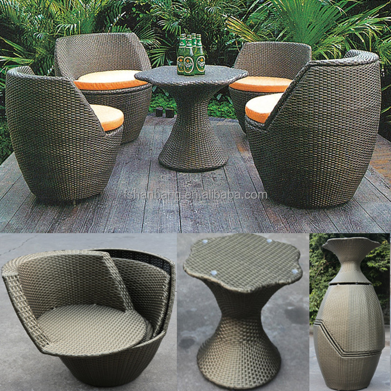 Factory Outlet Outdoor Rattan Resin Wicker Patio Garden Furniture 3, 5 pieces Table Chairs Set Liquidation Clearance Sale