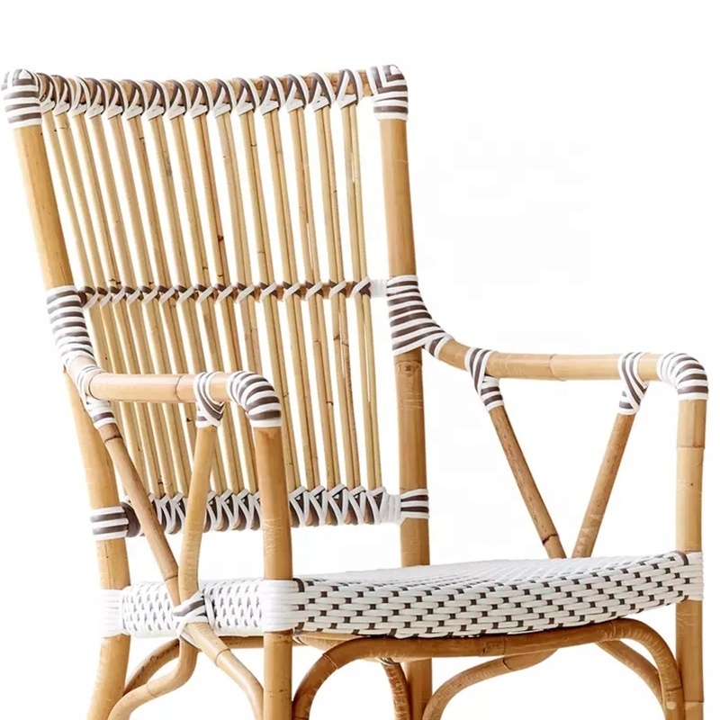 Hot sale Armchair Rattan Wicker Woven Chair For Restaurant