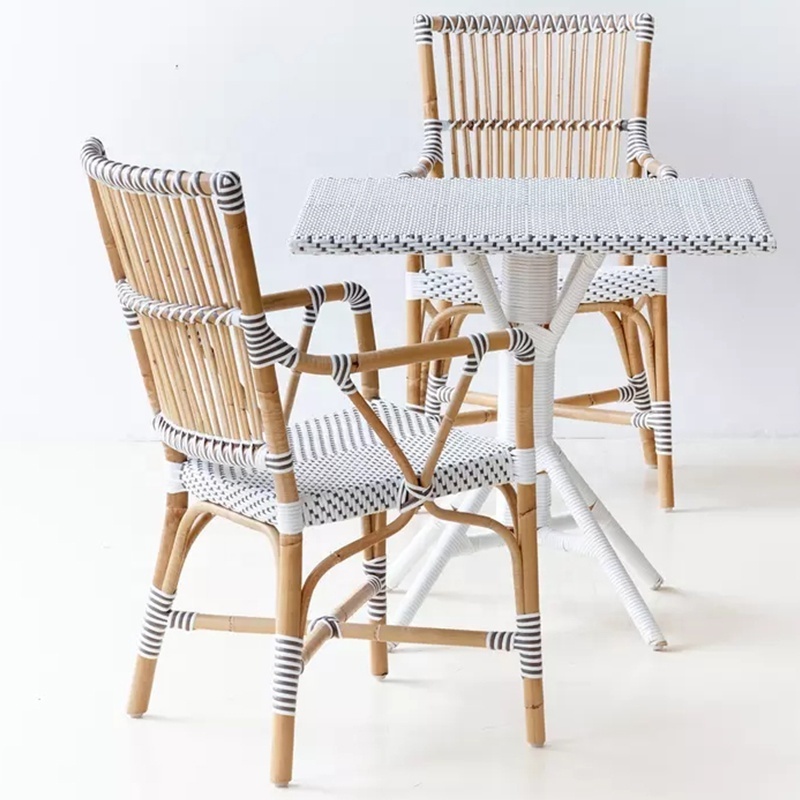 Hot sale Armchair Rattan Wicker Woven Chair For Restaurant