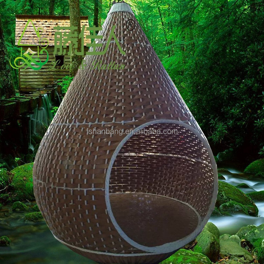 Outdoor bird's nest rattan scenic area homestay Hotel Resort villa bird cage hanging chair